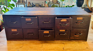 10 Drawer Apothecary, Hardware Store Counter Cabinet