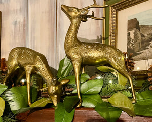 Vintage Brass Deer