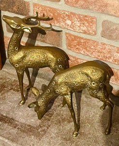 Vintage Brass Deer