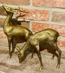 Vintage Brass Deer