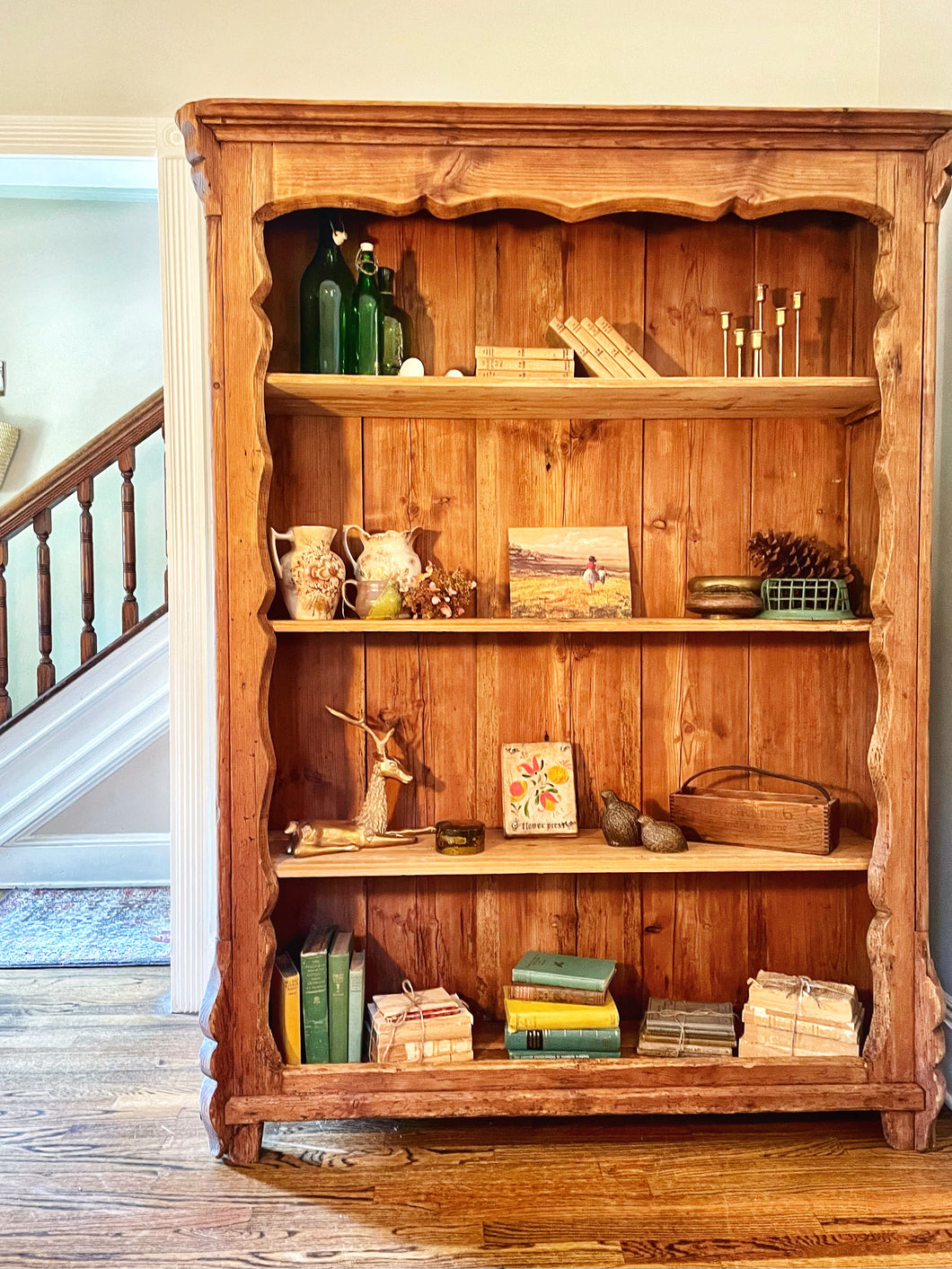 Antique Pine Bookcase