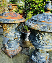 Load image into Gallery viewer, Antique Cast Iron Urns
