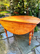 Load image into Gallery viewer, Antique Pine Drop Leaf Table
